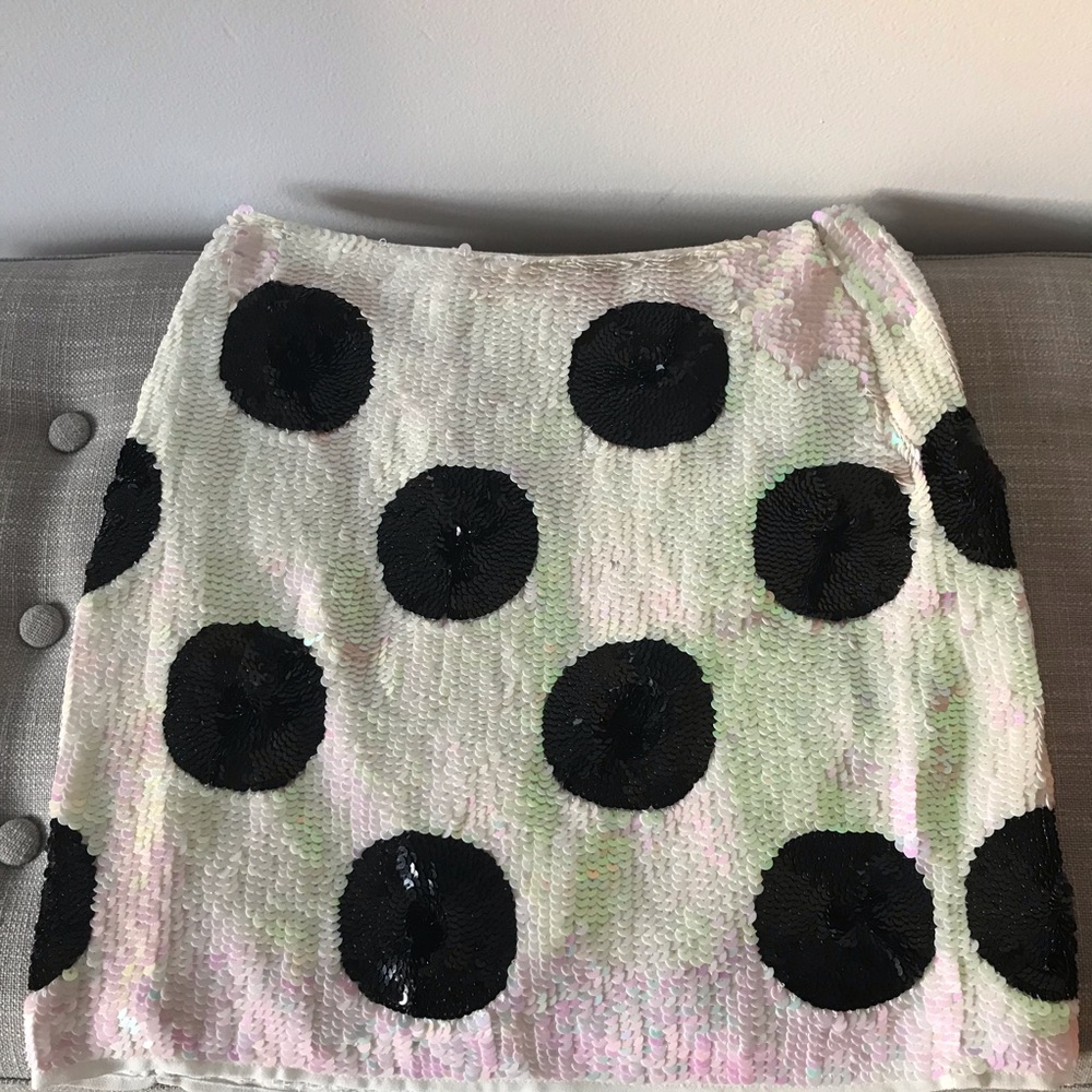 Sequined Polka Dot Skirt / US 4
